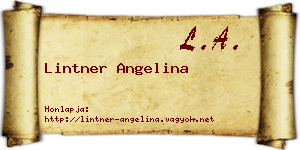 Lintner Angelina névjegykártya